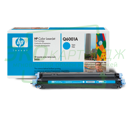 Оригинальный картридж HP Q6001A картинка