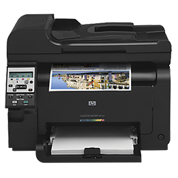 На фото МФУ HP LaserJet Pro Color M175