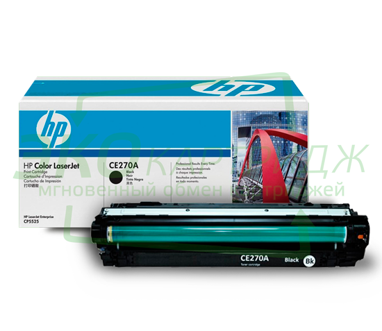 Оригинальный картридж HP CE270A картинка